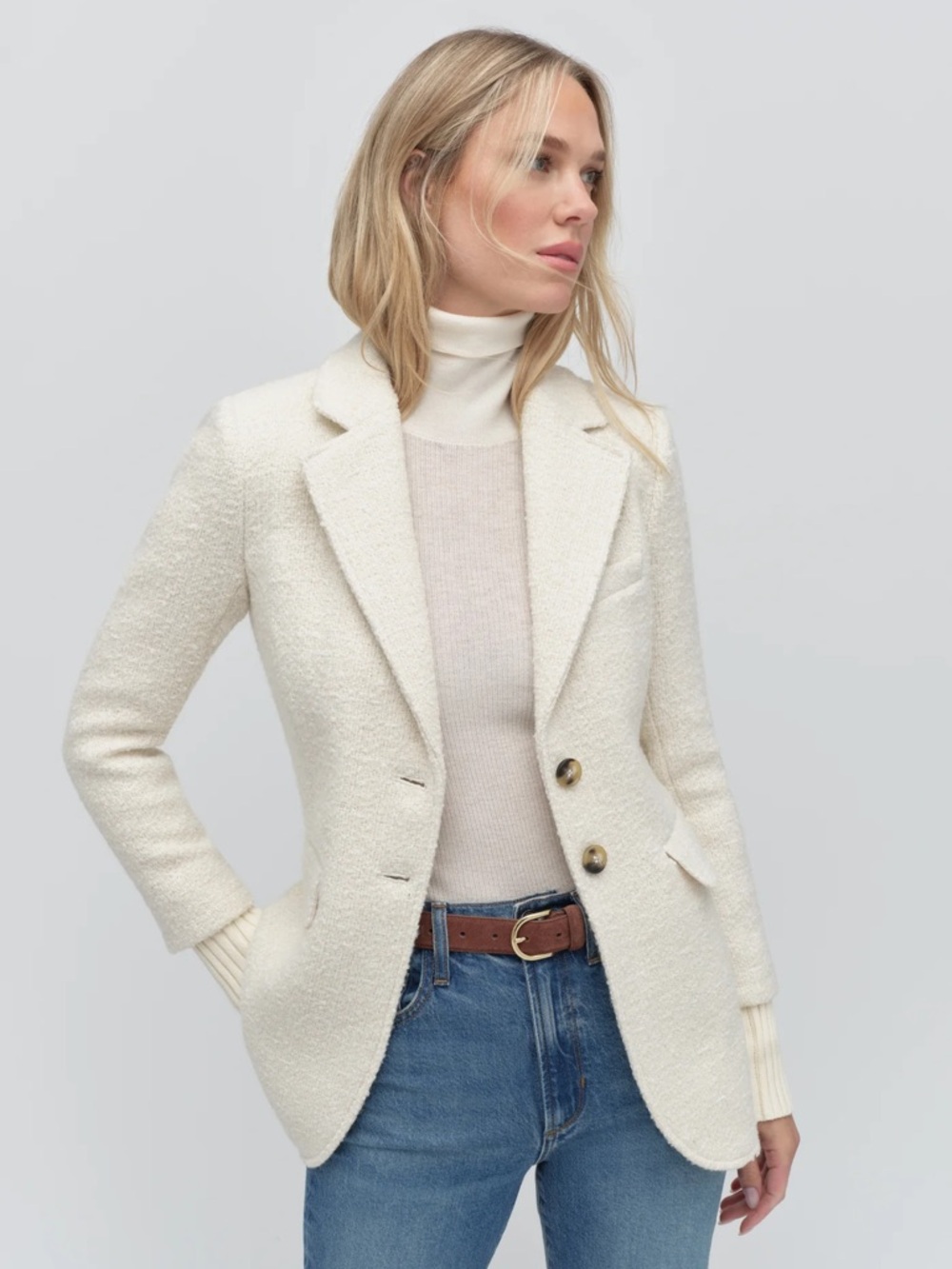 Favorite Daughter The City Layered Tweed Blazer